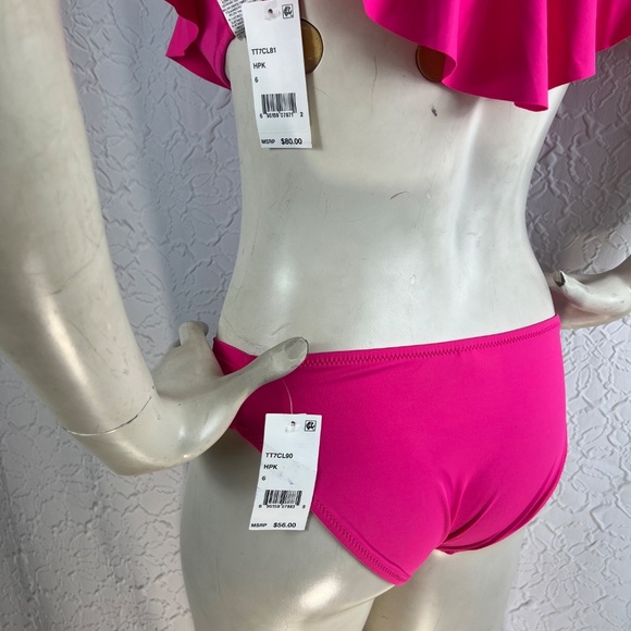 Trina Turk Monaco Solids off the Shoulder Bandeau Set - Picture 5 of 6